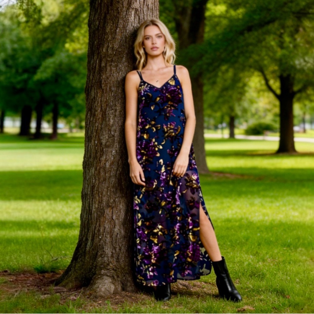Raga Viola Velvet Sleeveless Maxi Dress - Picture 6 of 9